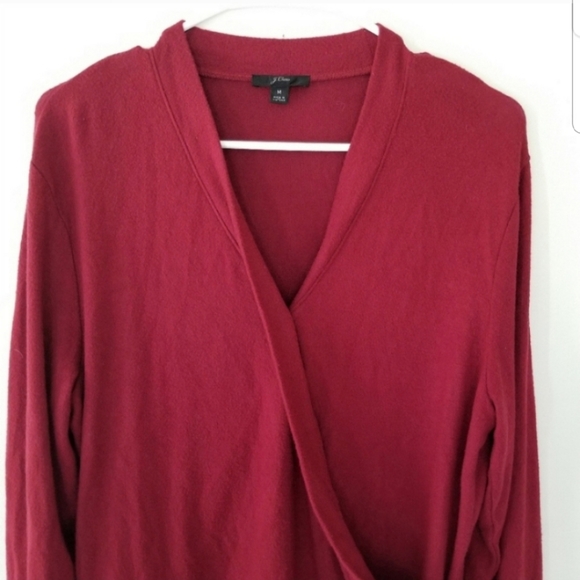 J. Crew Wrap Style Sweater Size Medium - Picture 3 of 8
